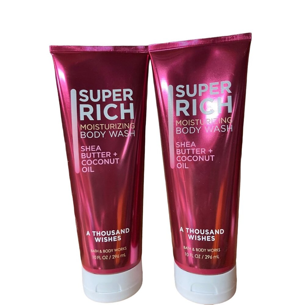 A THOUSAND WISHES  SUPER RICH Moisturizing Body Wash TWO TUBES 10 Oz New Old Stk